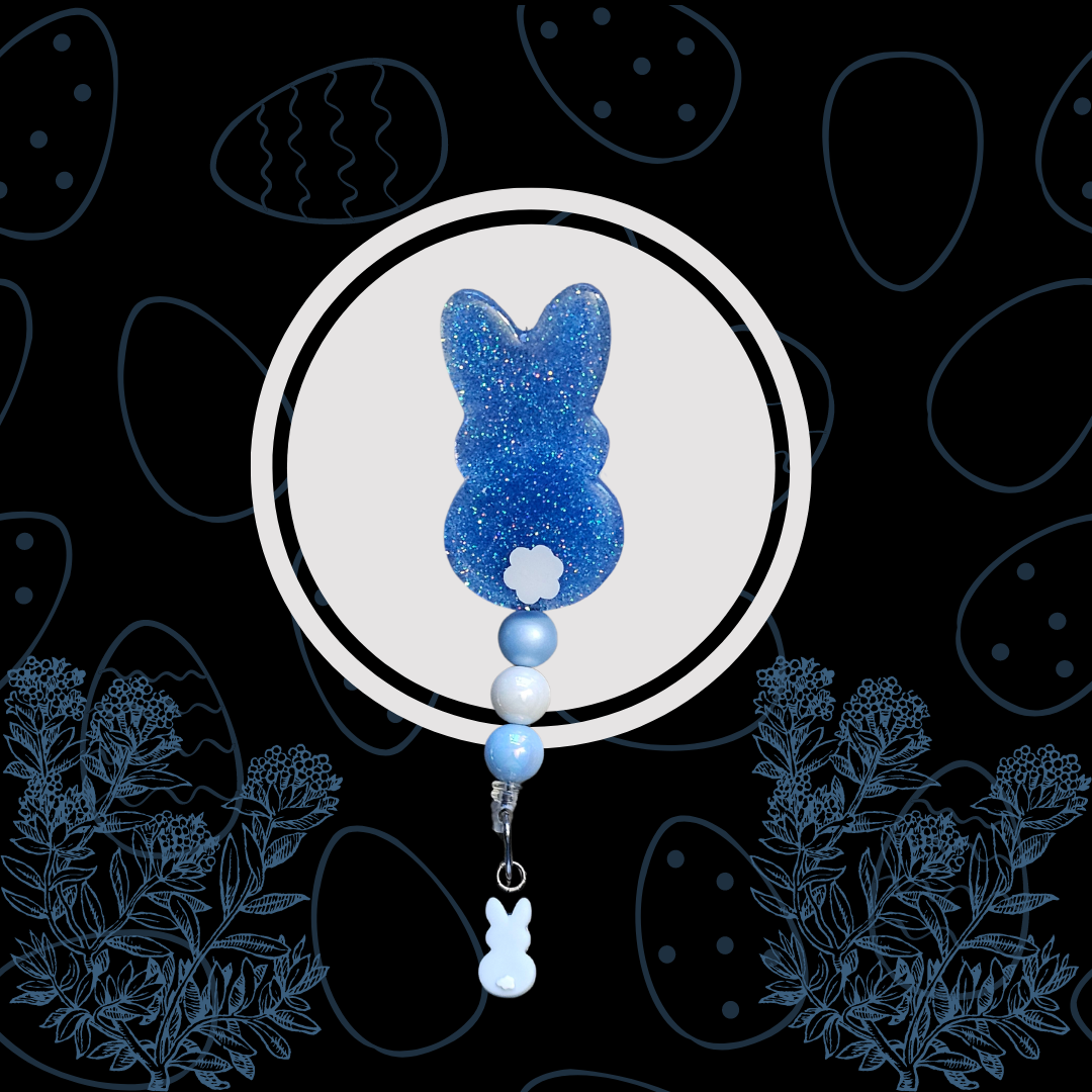Sparkle-Hop Bunny Badge Reel
