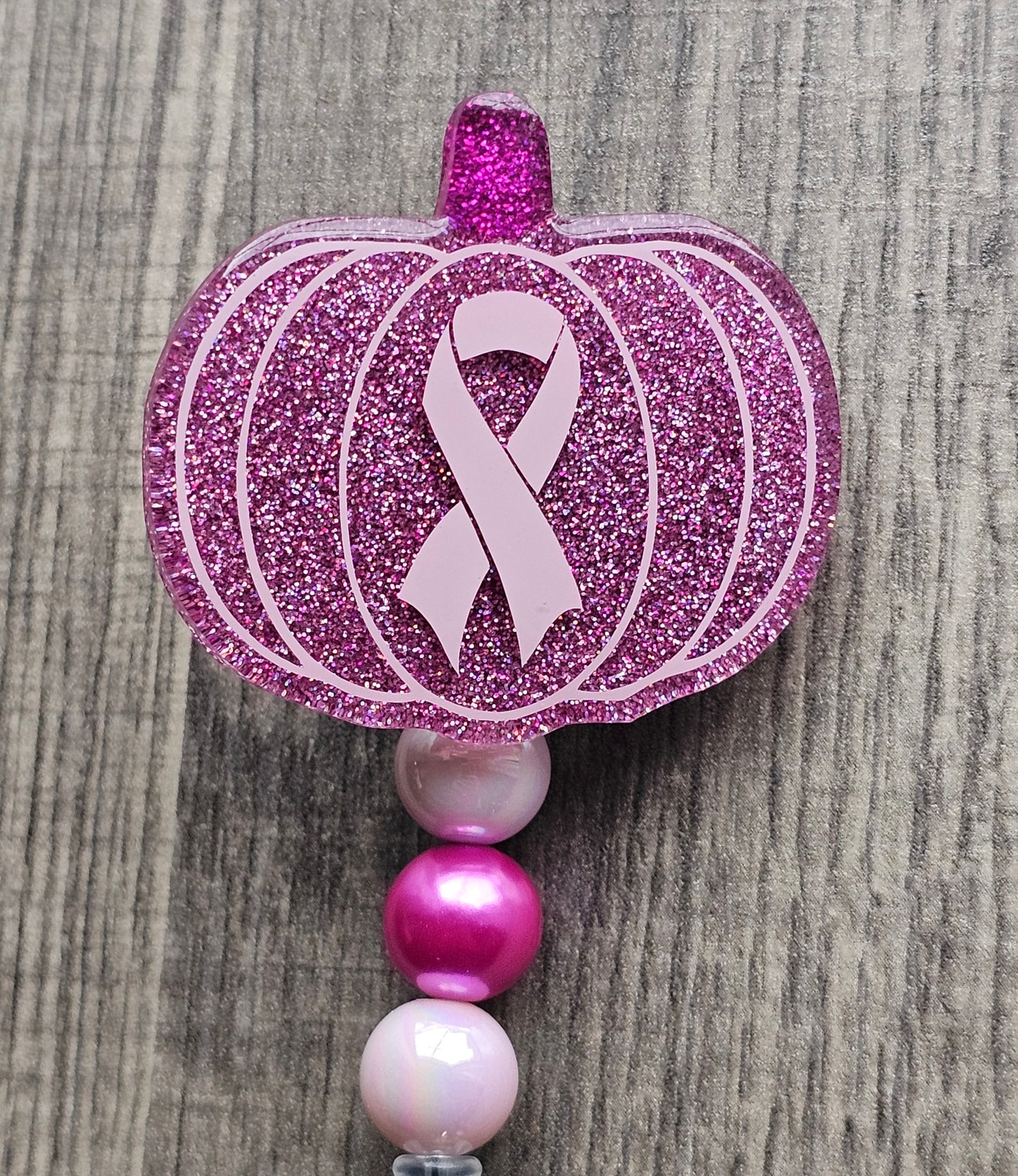 Breast Cancer Pumpkin Badge Reel