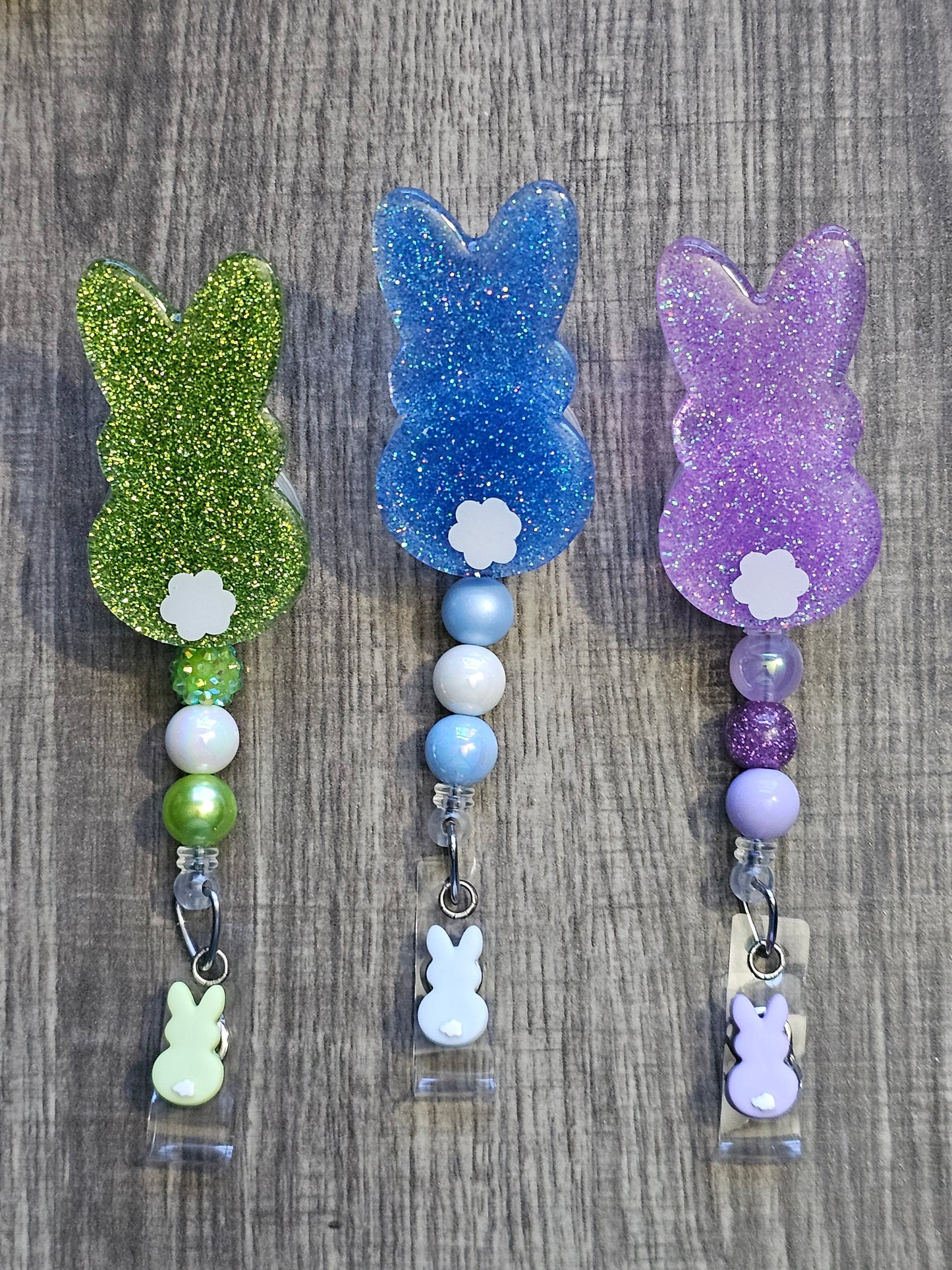 Sparkle-Hop Bunny Badge Reel