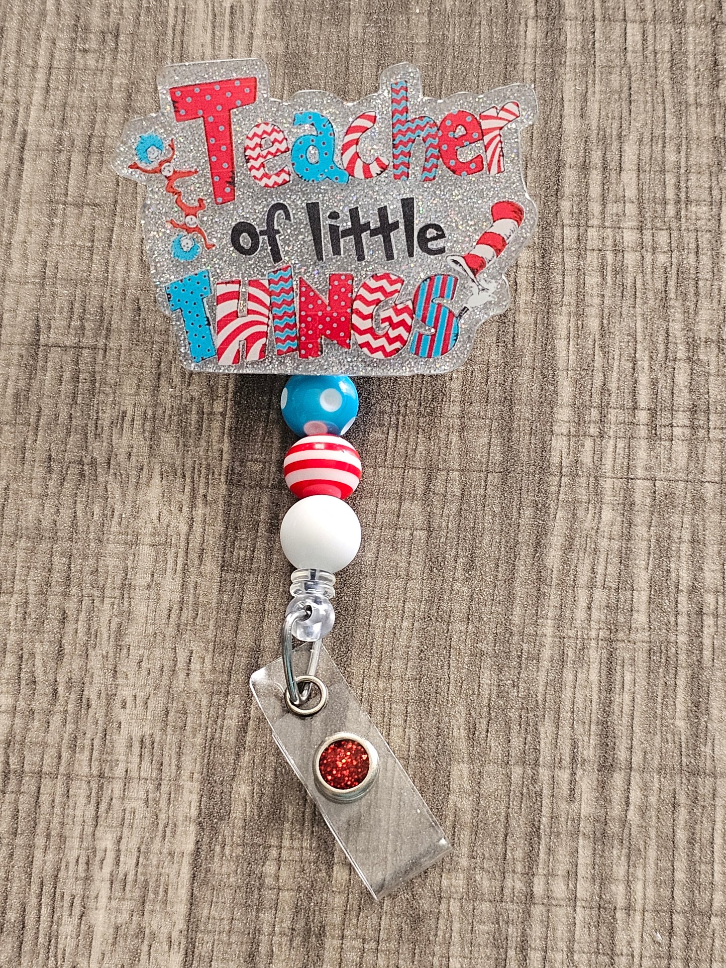 Teacher Of Little Things Badge Reel