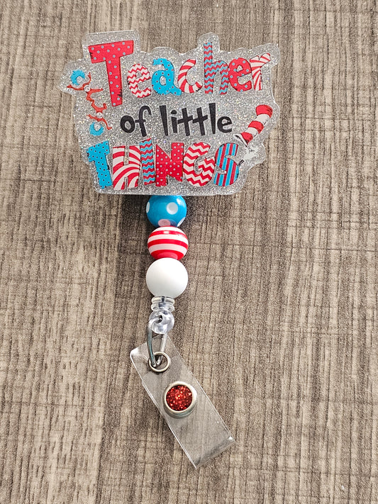 Teacher Of Little Things Badge Reel