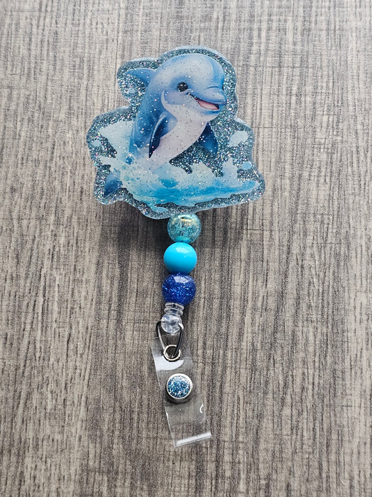 Dolphin Delight Badge Reel