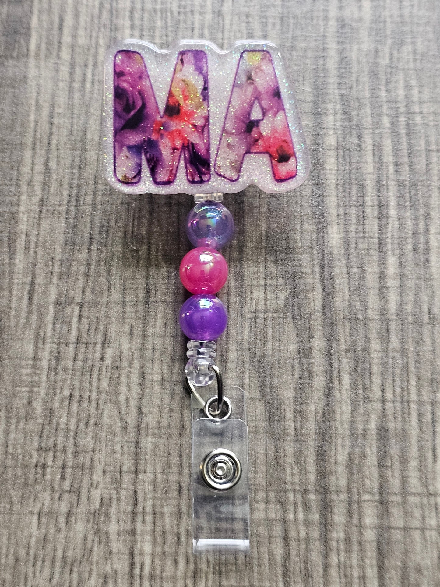 Custom Floral Nurse Badge Reel Collection