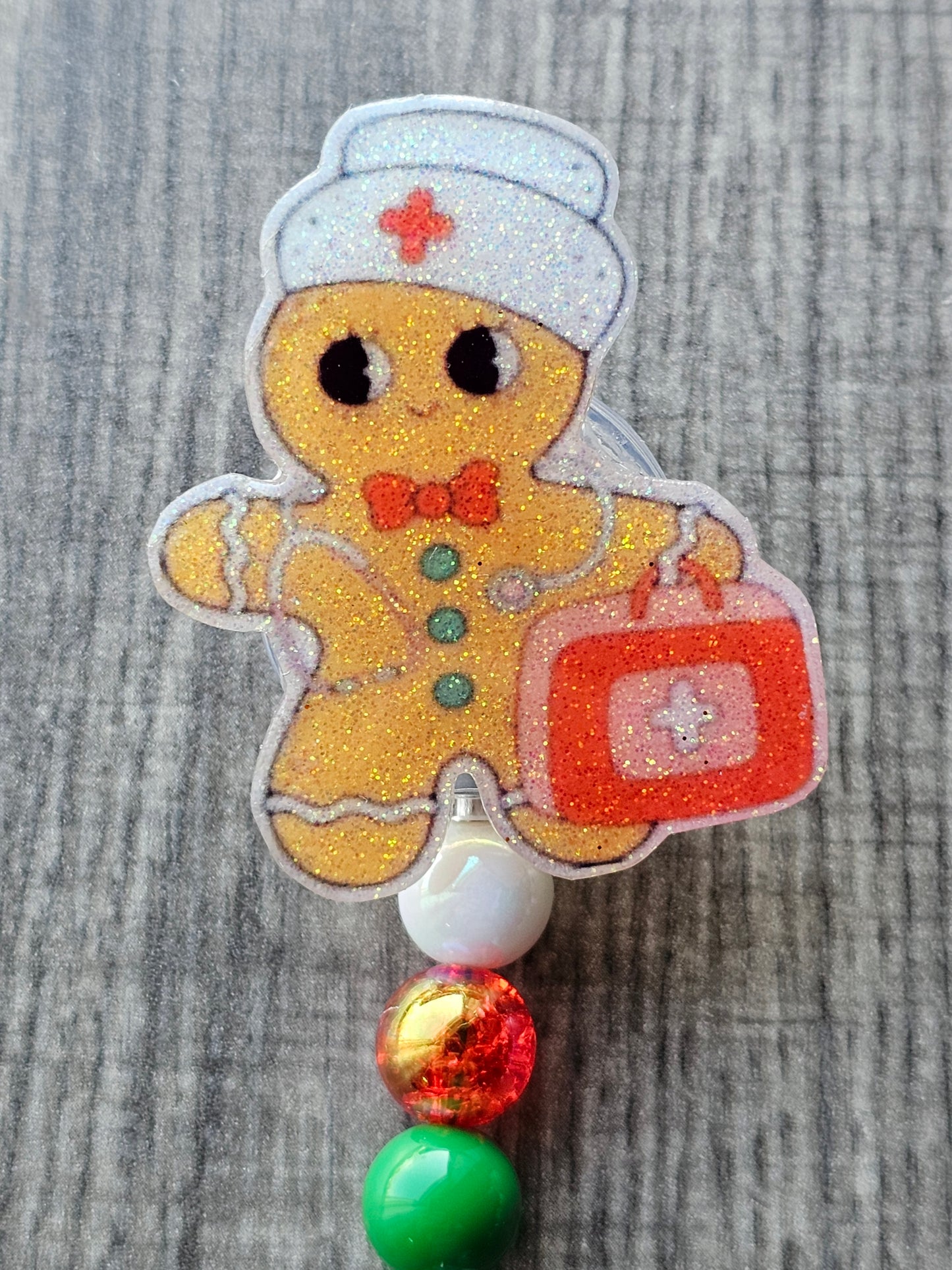 Gingerbread Nurse Badge Reel Collection