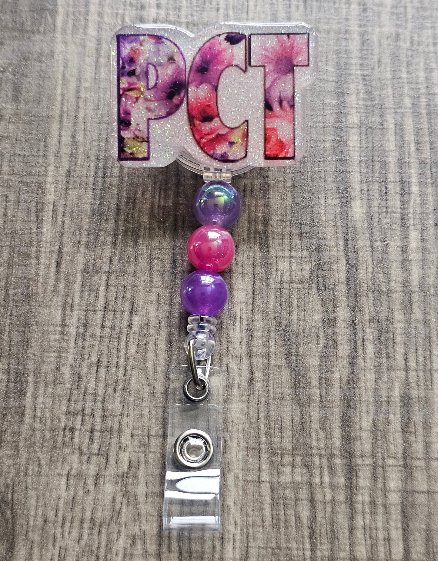 Custom Floral Nurse Badge Reel Collection