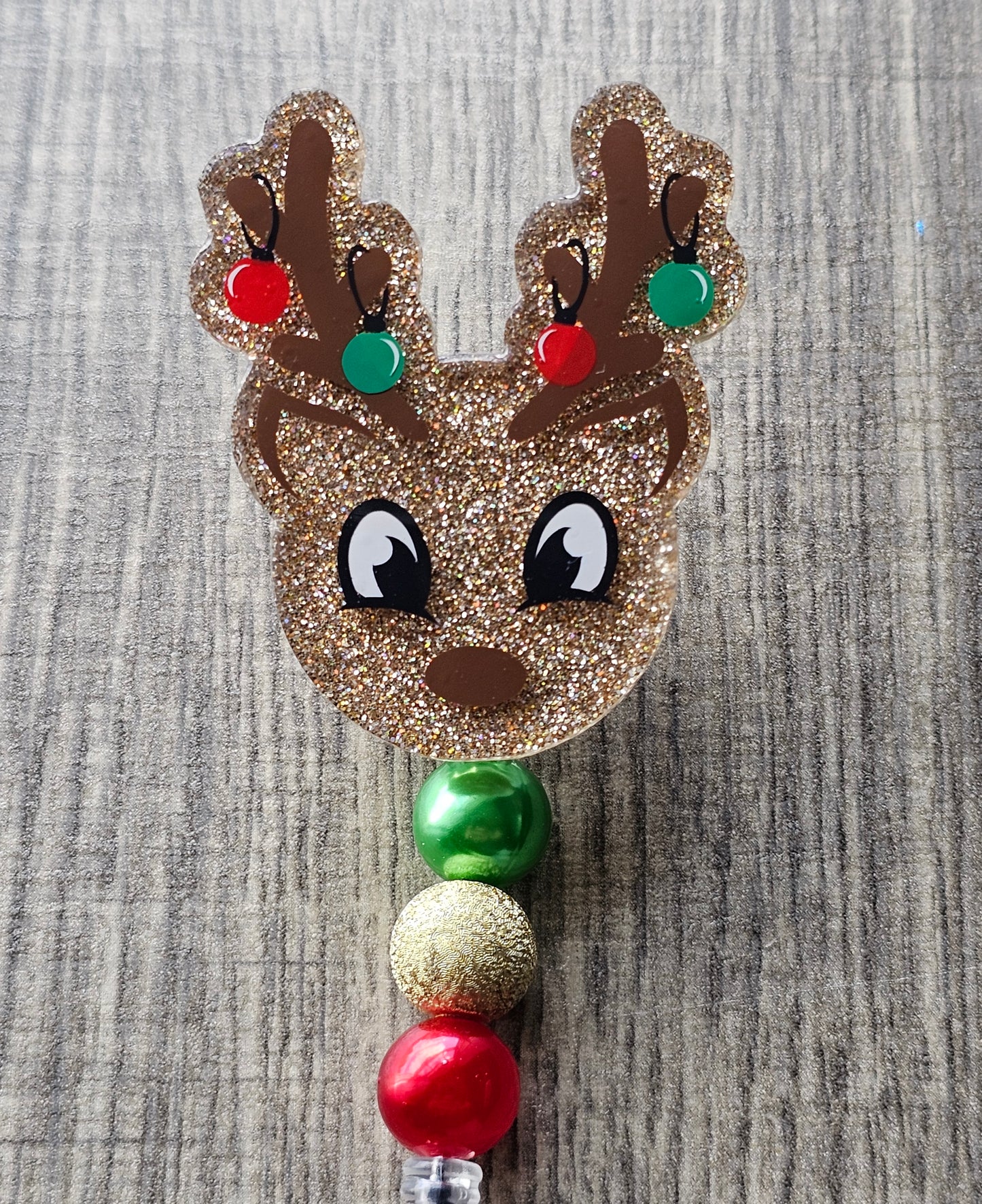 Festive Reindeer Badge Reel