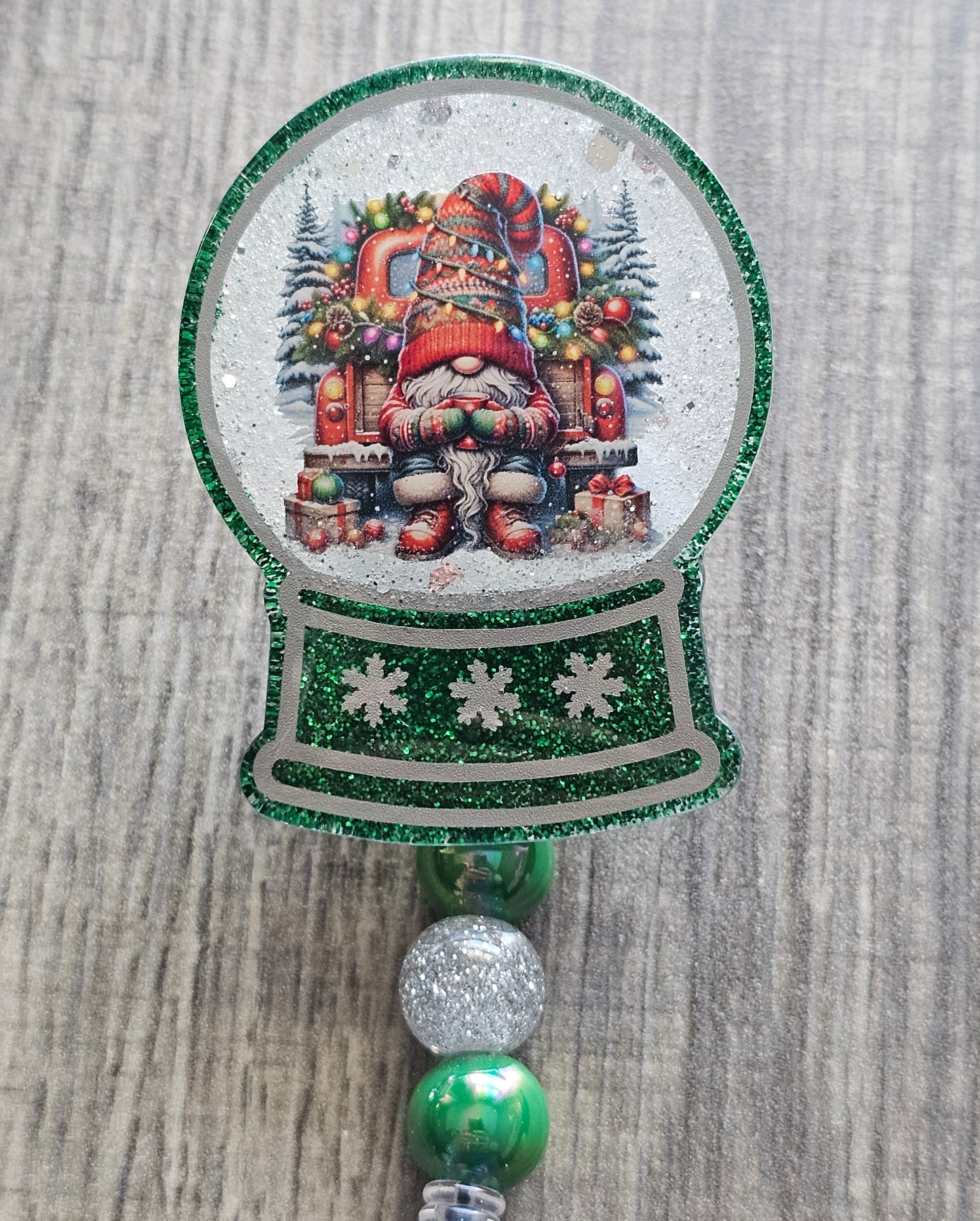 Snow Globe Badge Reel Collection