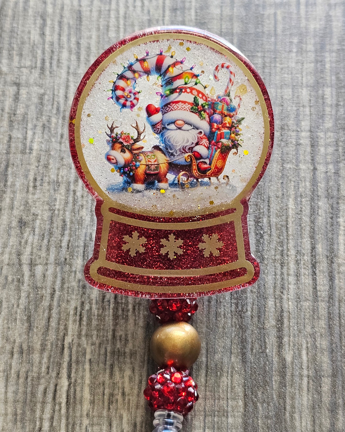 Snow Globe Badge Reel Collection