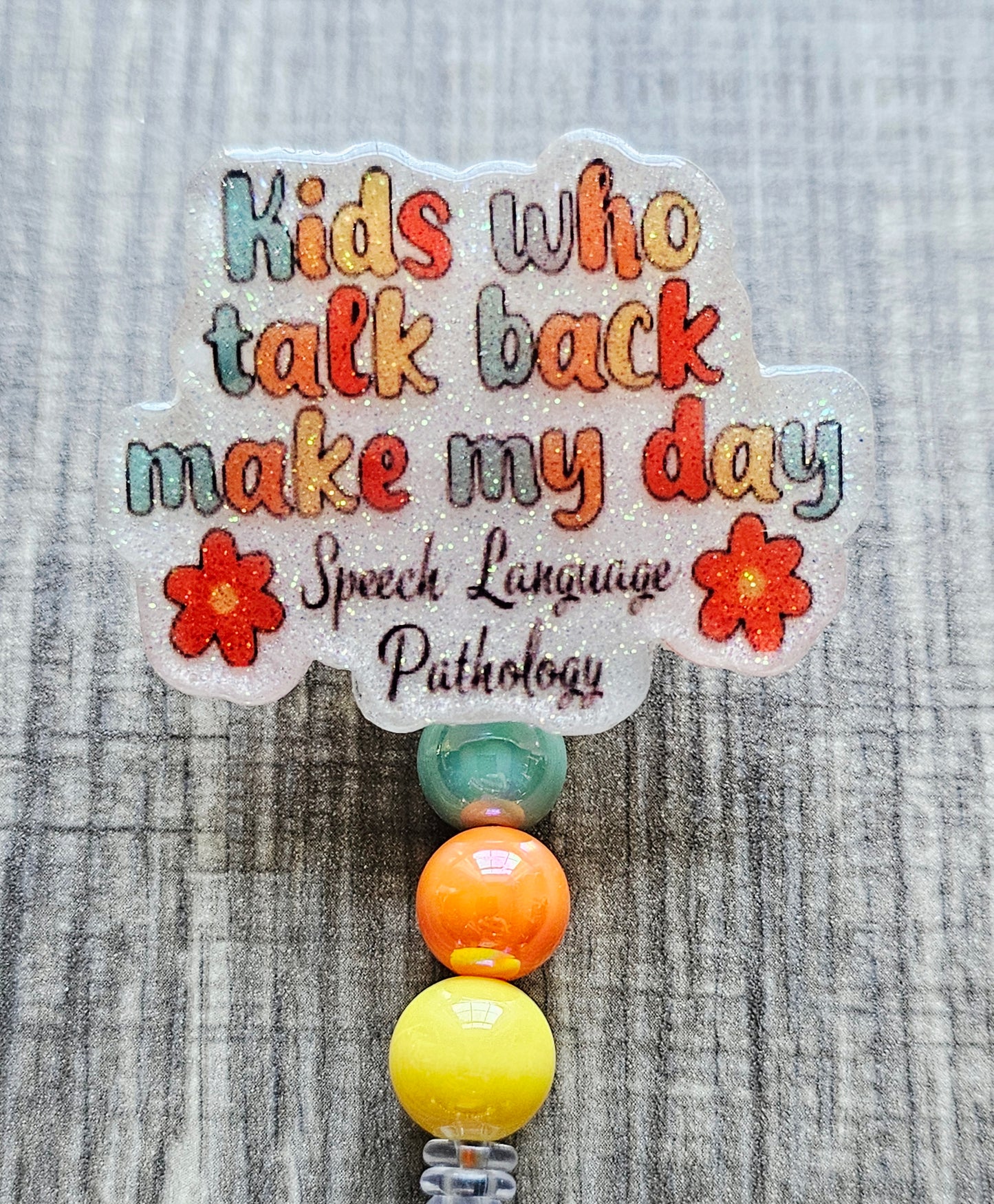 Speech Language Pathology Badge Reel | Funny SLP ID Holder