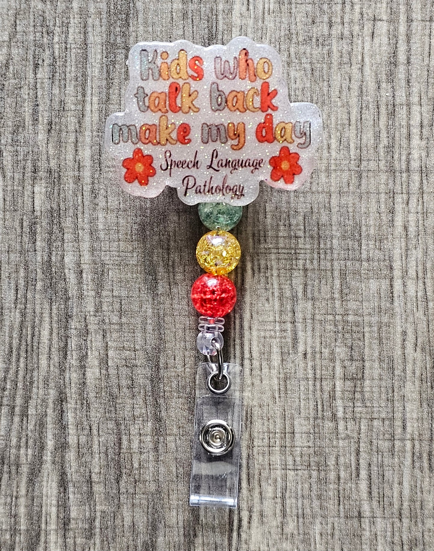 Speech Language Pathology Badge Reel | Funny SLP ID Holder