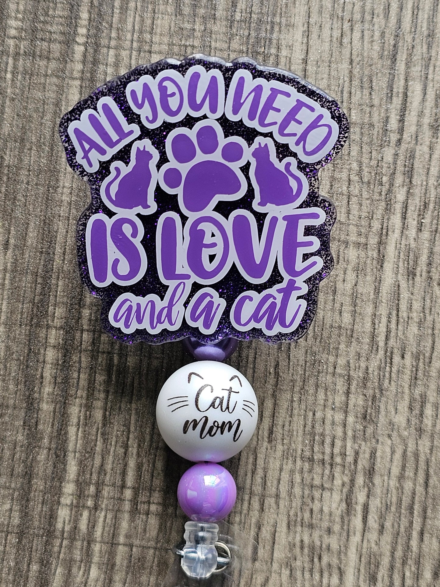 Love & Cat Badge Reel