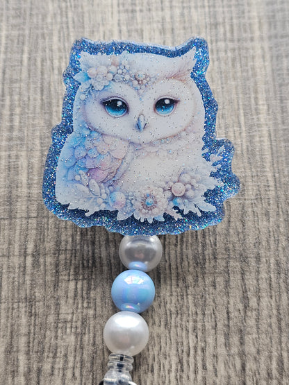 White Owl Badge Reel