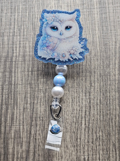 White Owl Badge Reel