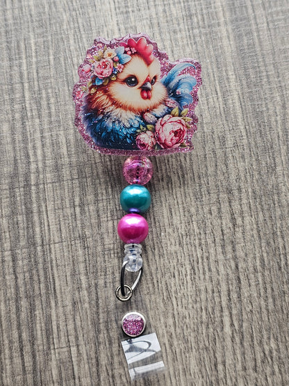 Feathered Bloom Badge Reel