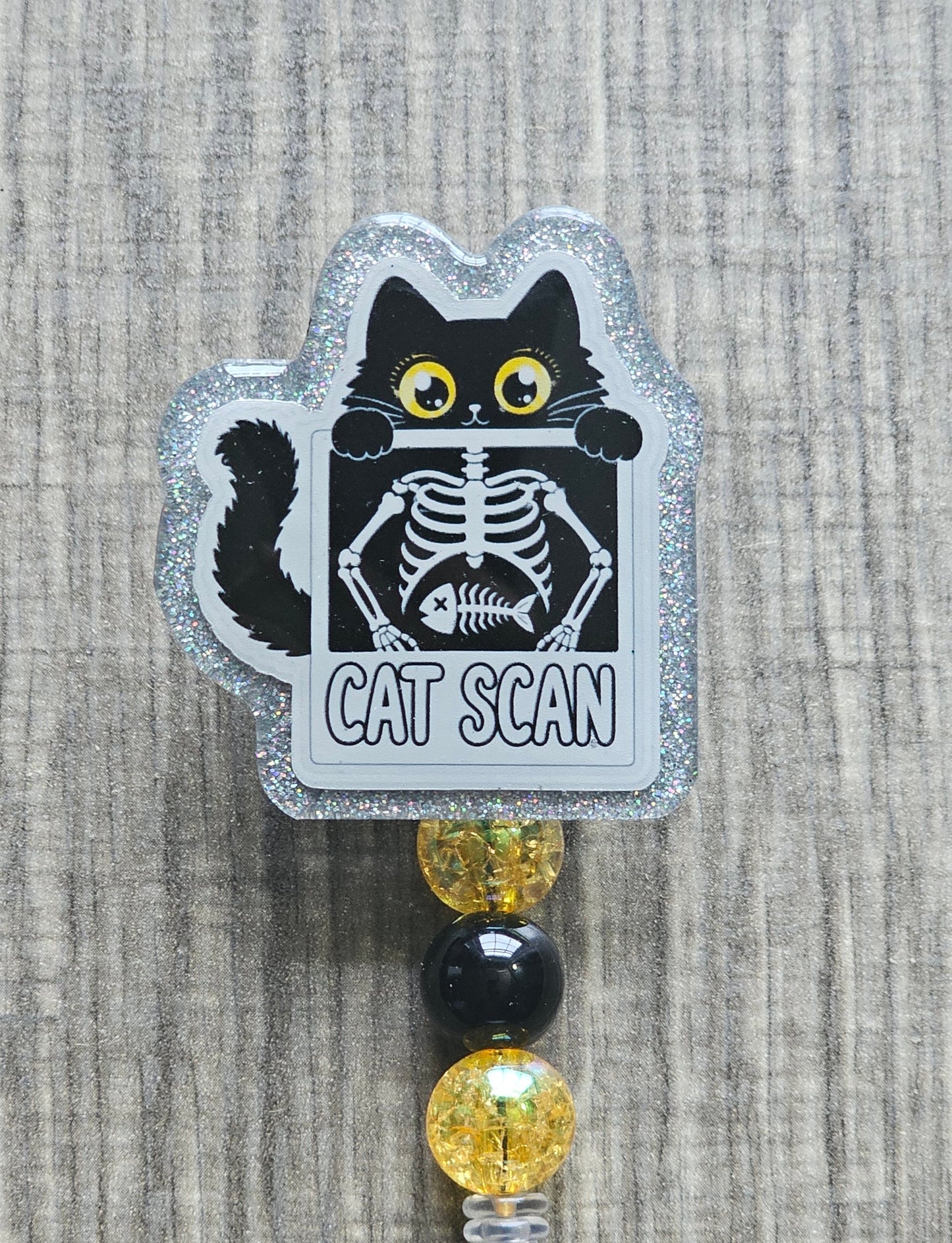 Cat Scan Radiology Badge Reel | Funny Rad Tech Gift