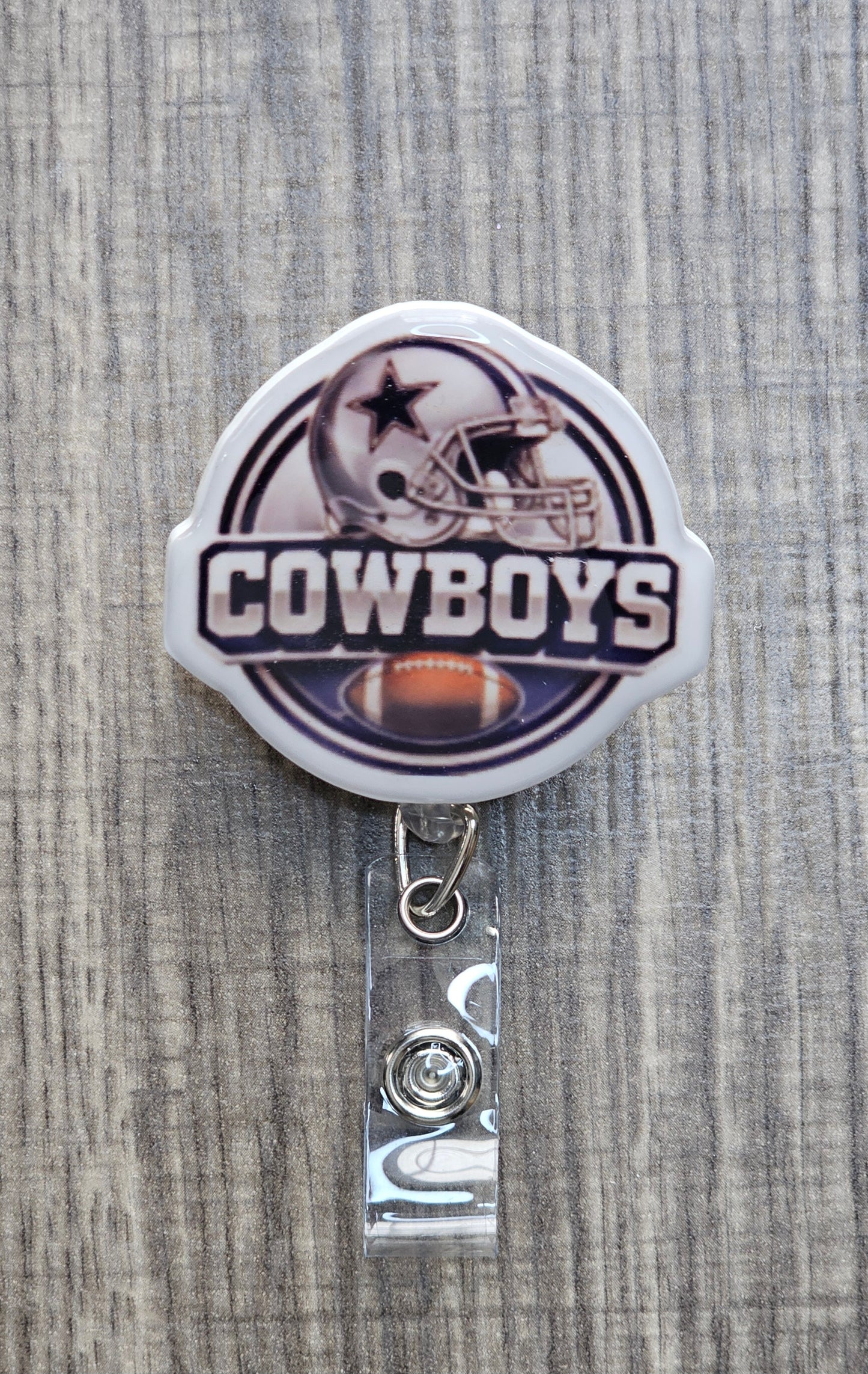 Dallas Cowboys Inspired Badge Reel - Football Team ID Holder