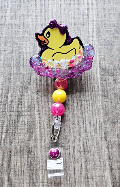 Rub a Dub Duck Badge Reel