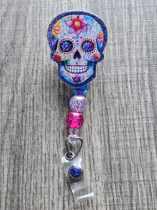 Dia De Los Muertos Skull Badge Reel [TEST]