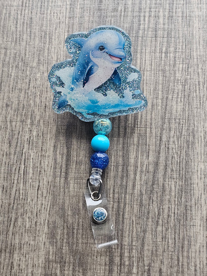 Dolphin Delight Badge Reel