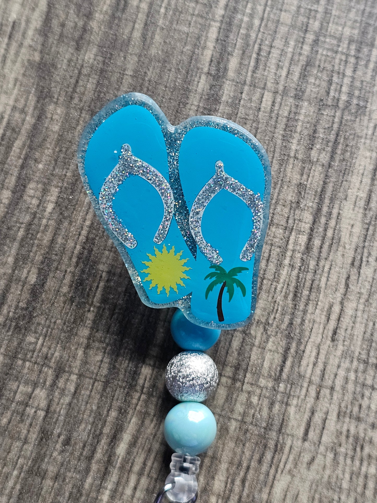 Flip-Flop Badge Reel