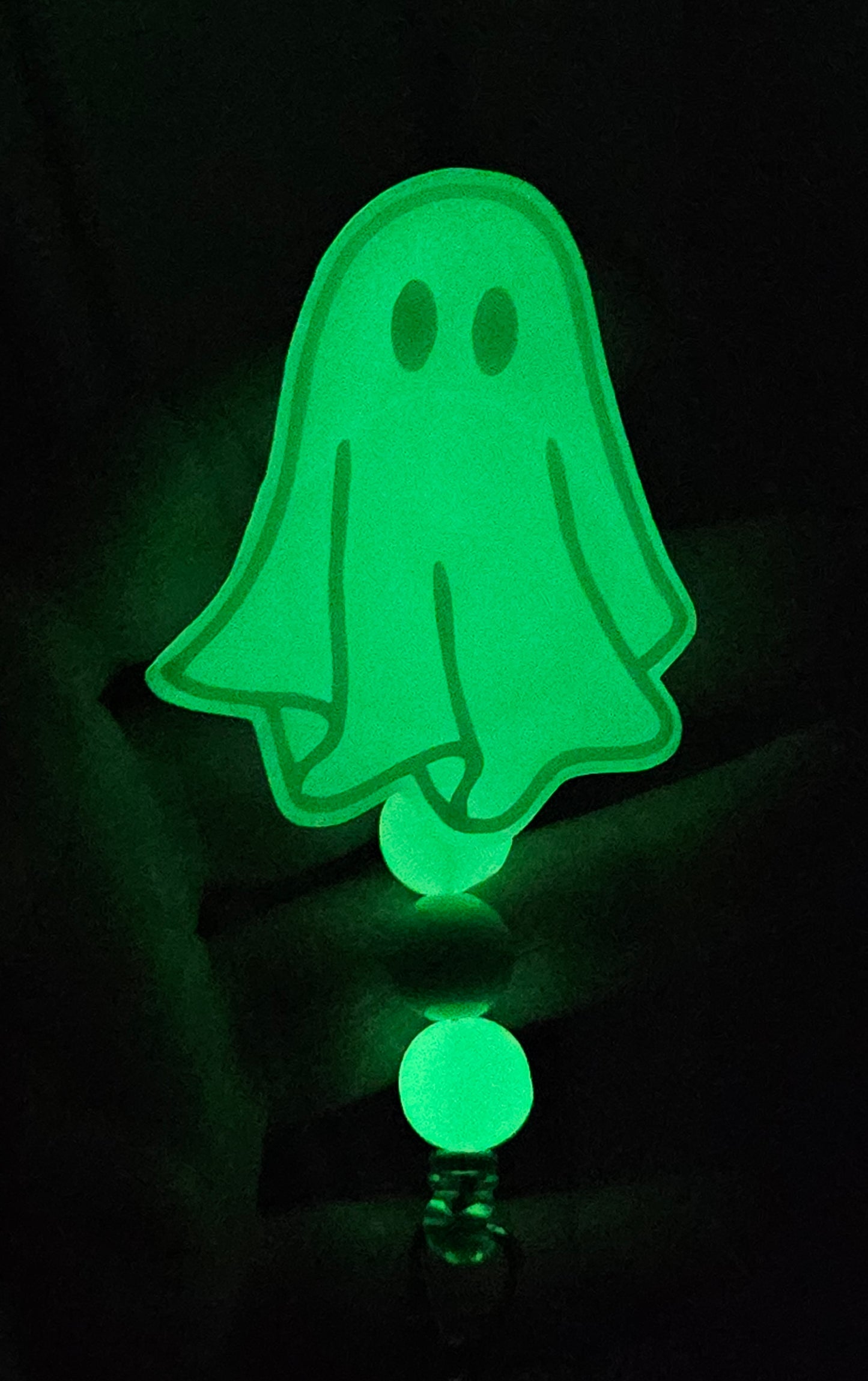 Glow in the Dark Ghost Badge Reel