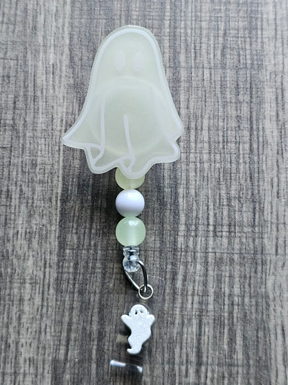 Glow in the Dark Ghost Badge Reel