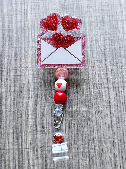 A love letter Valentine's Day Badge Reel 