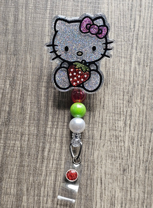 Kawaii Hello Kitty Badge Reel