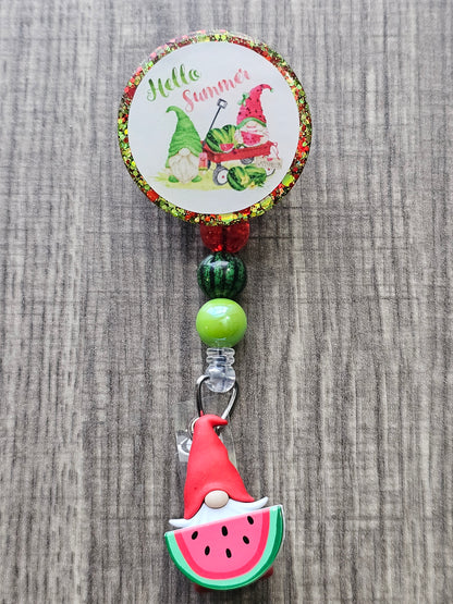 Summer Gnomes Badge Reel