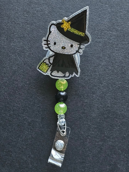 Hello Kitty Witch Badge Reel