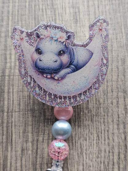 Hammock Haven Hippo Badge Reel