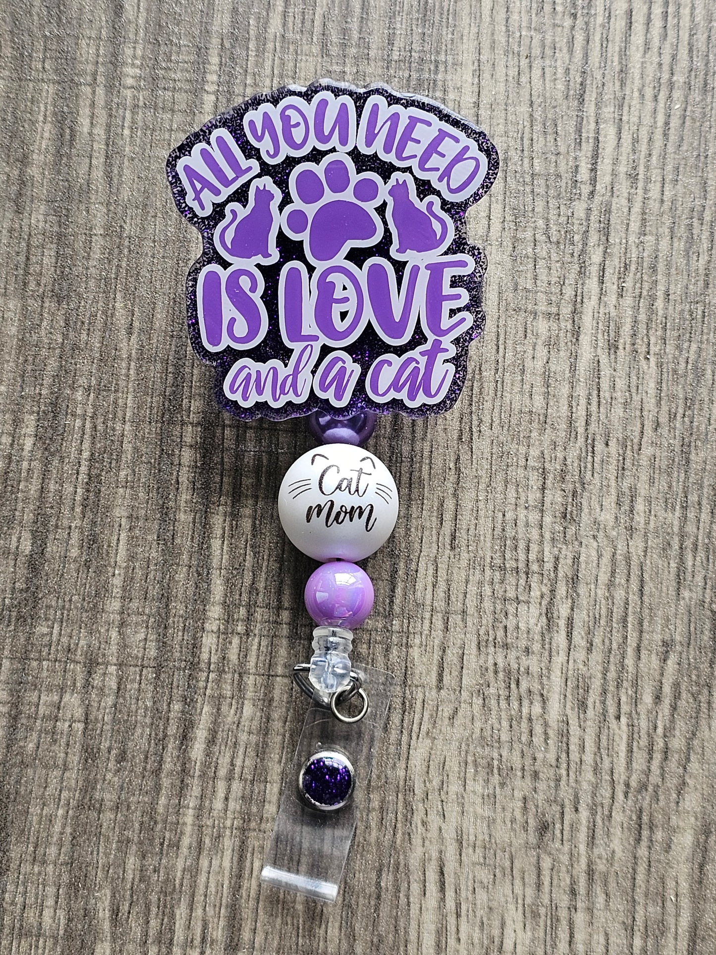 Love & Cat Badge Reel