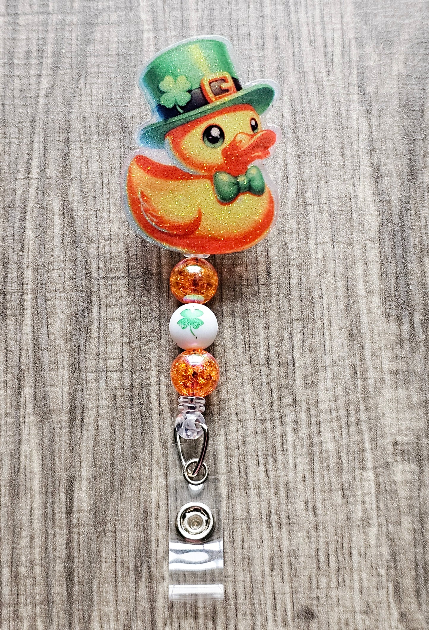 St. Patrick’s Day Lucky Duck Badge Reel