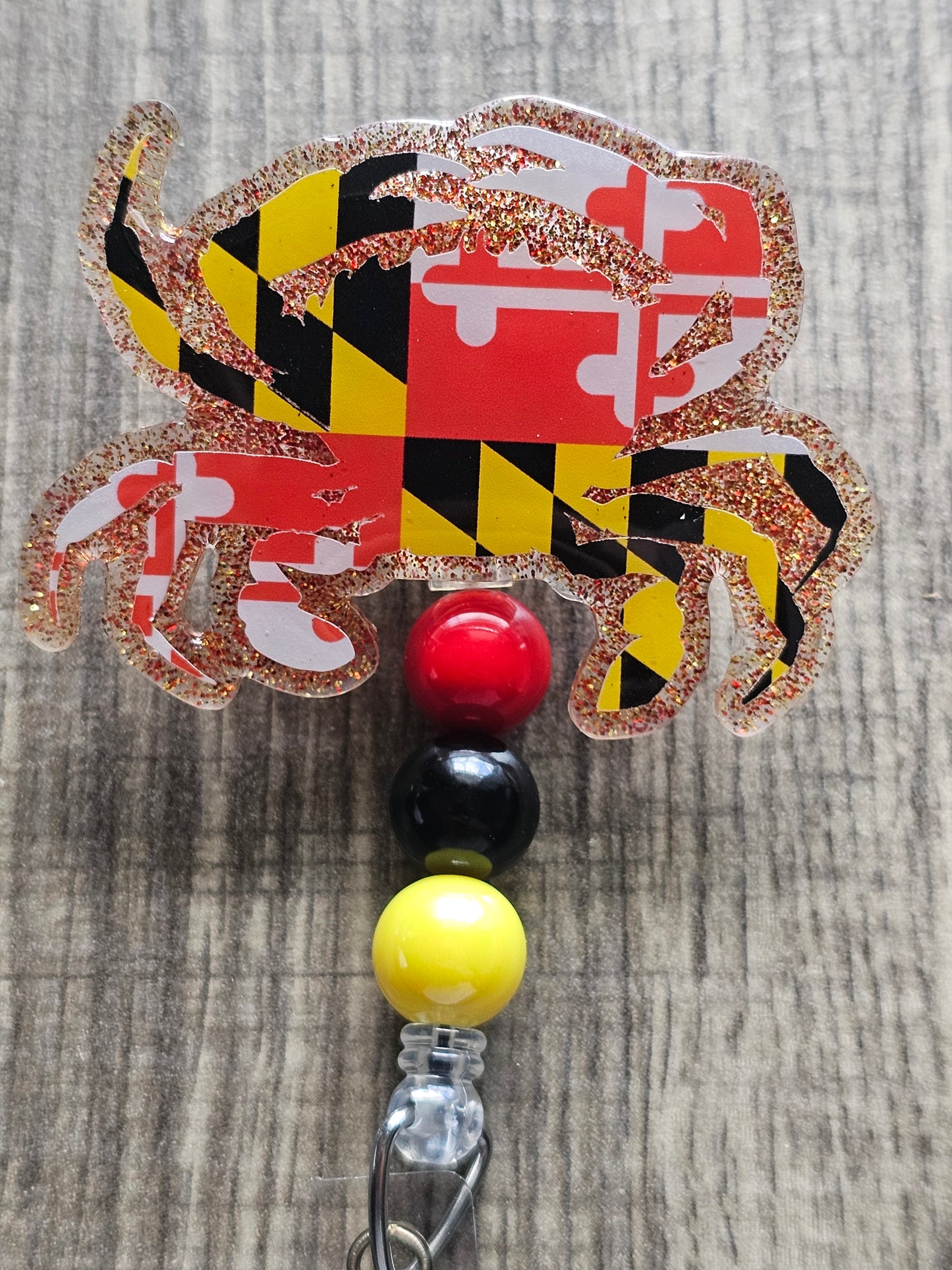 Maryland Crab Pride Badge Reel