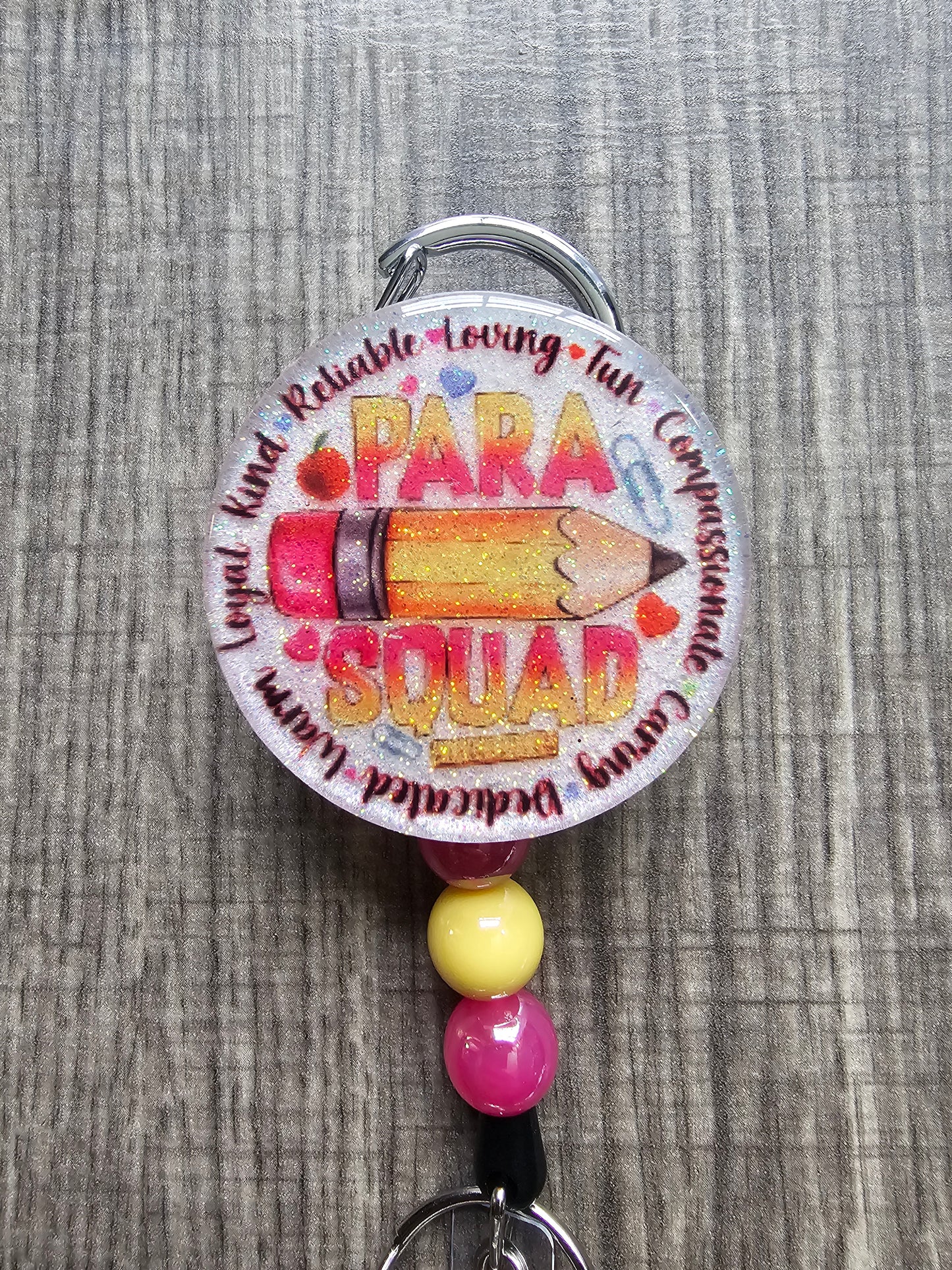 Para Squad Badge Reel - Dedicated Paraprofessional Gift