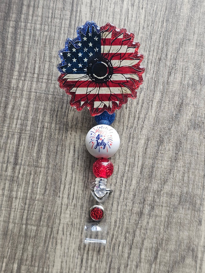 Patriotic Blossom Badge Reel