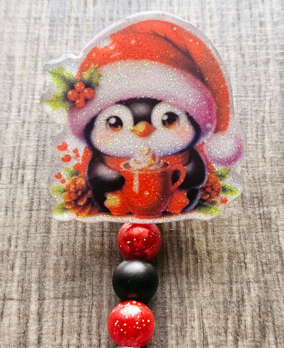 Festive Penguin Badge Reel