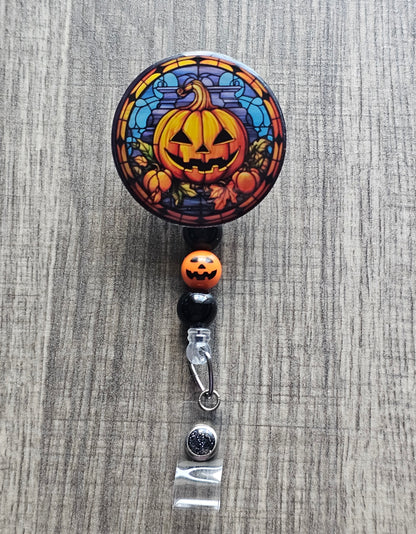 Evil Jack-O-Lantern Badge Reel