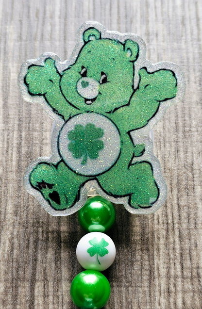 Good Luck Bear Badge Reel