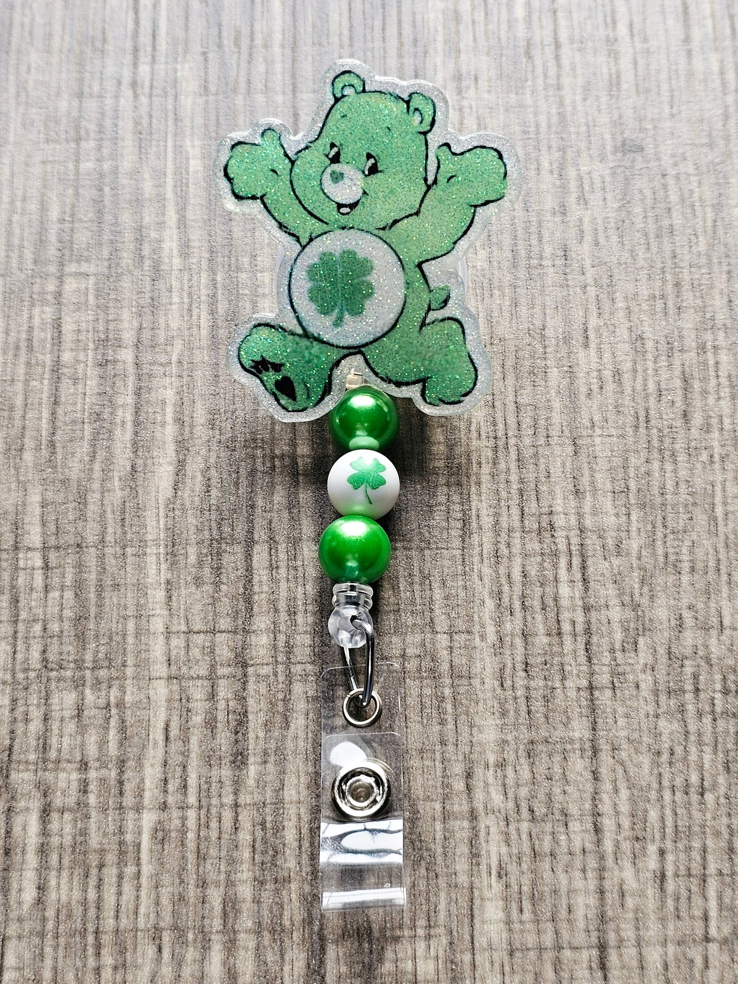 Good Luck Bear Badge Reel