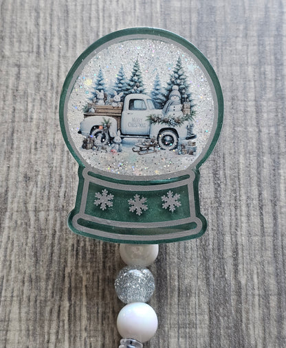 Snow Globe Badge Reel Collection