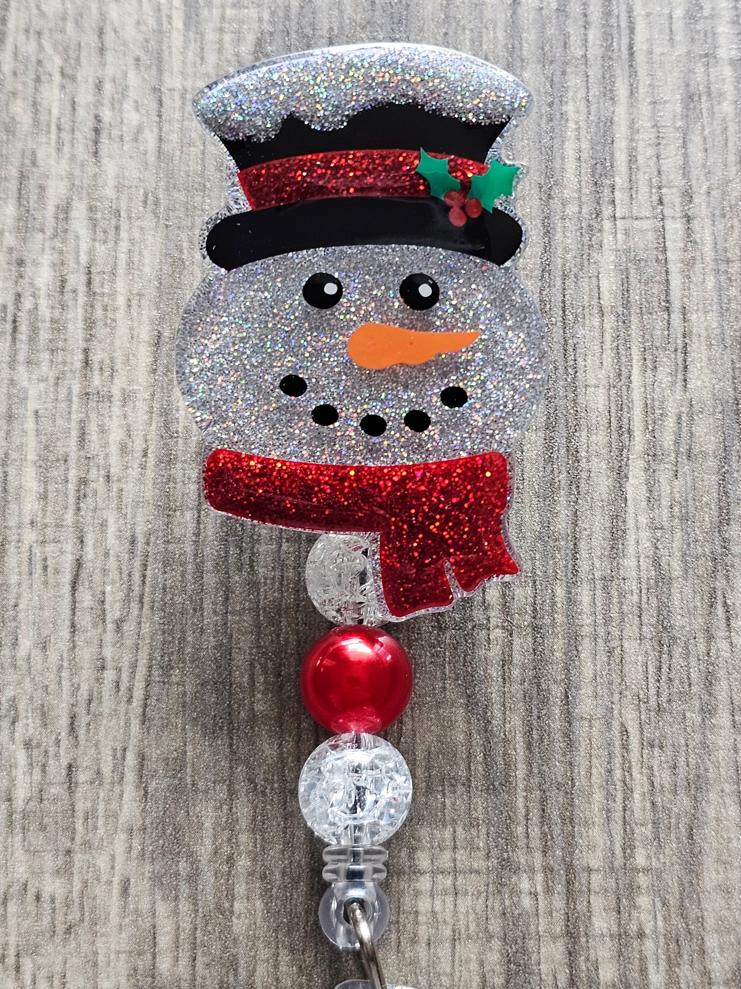 Festive Snowman Badge Reel