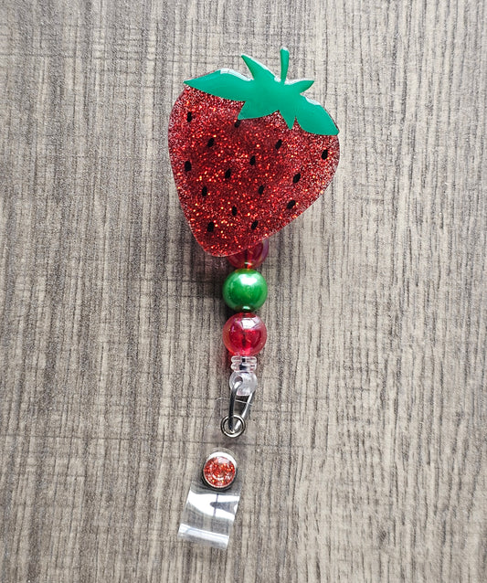 Strawberry Badge Reel