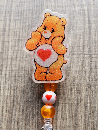 Tender Heart Bear Badge Reel