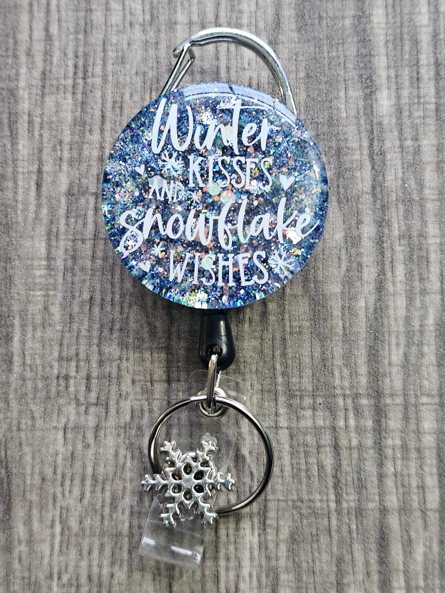 Winter Kisses and Snowflake Wishes Badge Reel