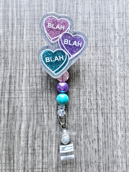 Blah Blah Blah Hearts Badge Reel