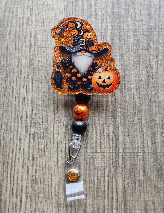 Pumpkin Gnome Badge Reel